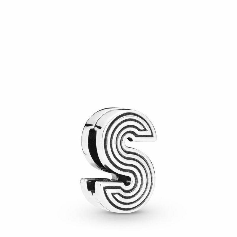 Pandora Reflexions™ Letter S Clip Charm Clearance NZ, Sterling Silver (930261-JGV)